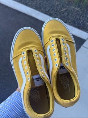 Vans Yellow Canvas Low-Top Sneakers